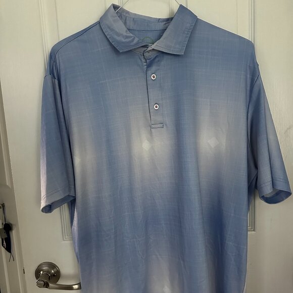 TailorByrd - Golf Polo -  NWOT - Blue and White - XXL - Picture 2 of 8
